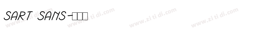 Sart Sans字体转换